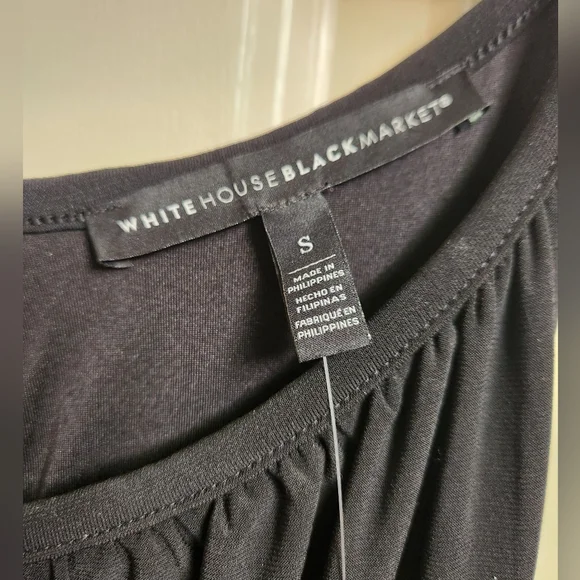 White House Black Market Black Wide Leg Jumpsuit, Size Small NWT - Picture 7 of 9